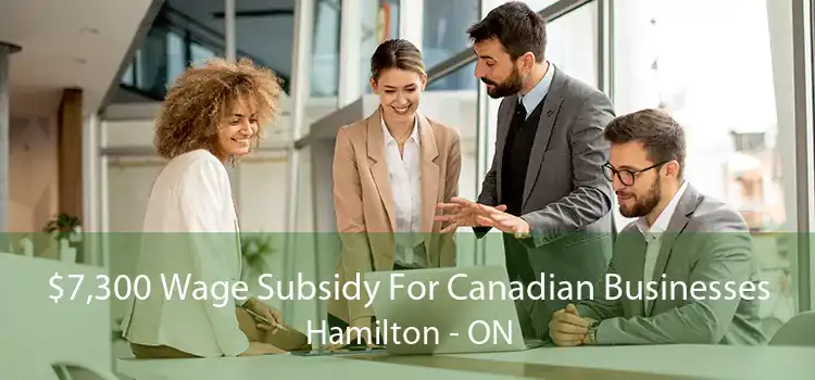$7,300 Wage Subsidy For Canadian Businesses Hamilton - ON